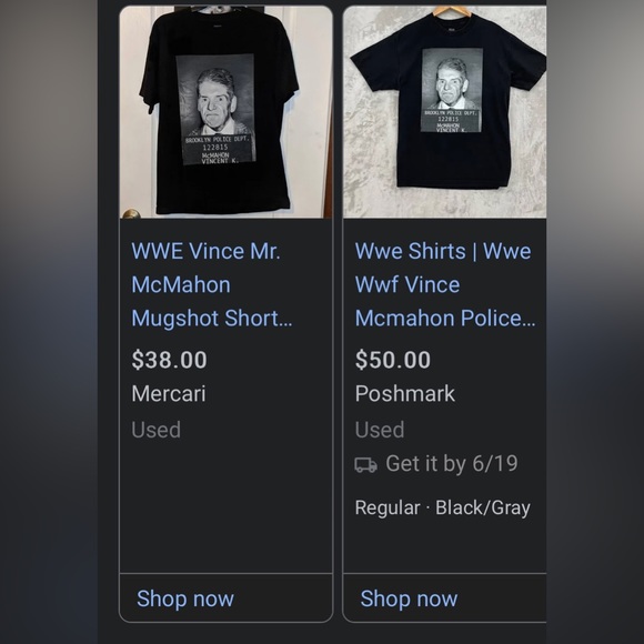 VINCE MCMAHON MUGSHOT T SHIRT - Picture 4 of 4